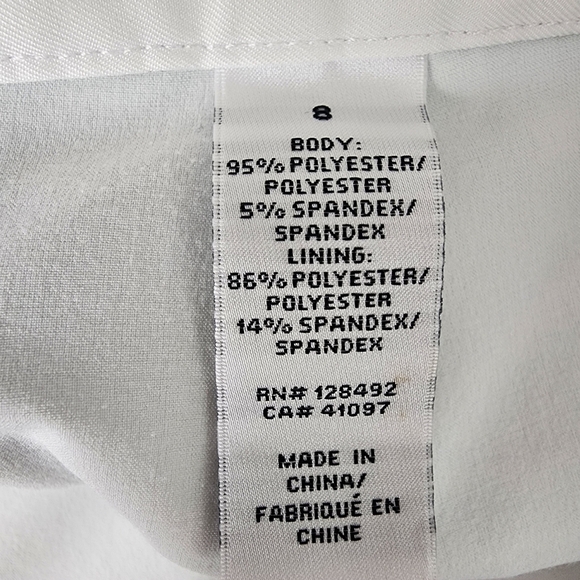 Greg Norman Golf Skort Stretch Skirt Leaf Pattern White/Teal Size 8 Summer - Picture 3 of 13